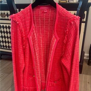 Lilly Pulitzer Pink Cable Knit Cardigan